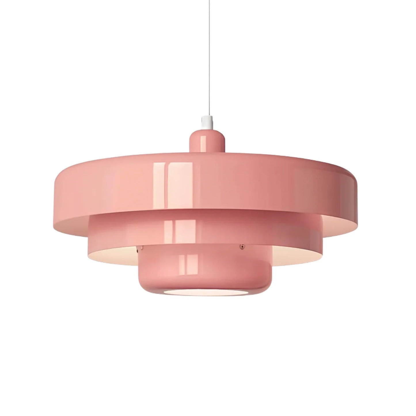 Nordic Macaron – Bauhaus-Inspirerad Pendellampa (Orange) Skandinavisk design Skandinavisk design • Modern estetik • Varm atmosfär